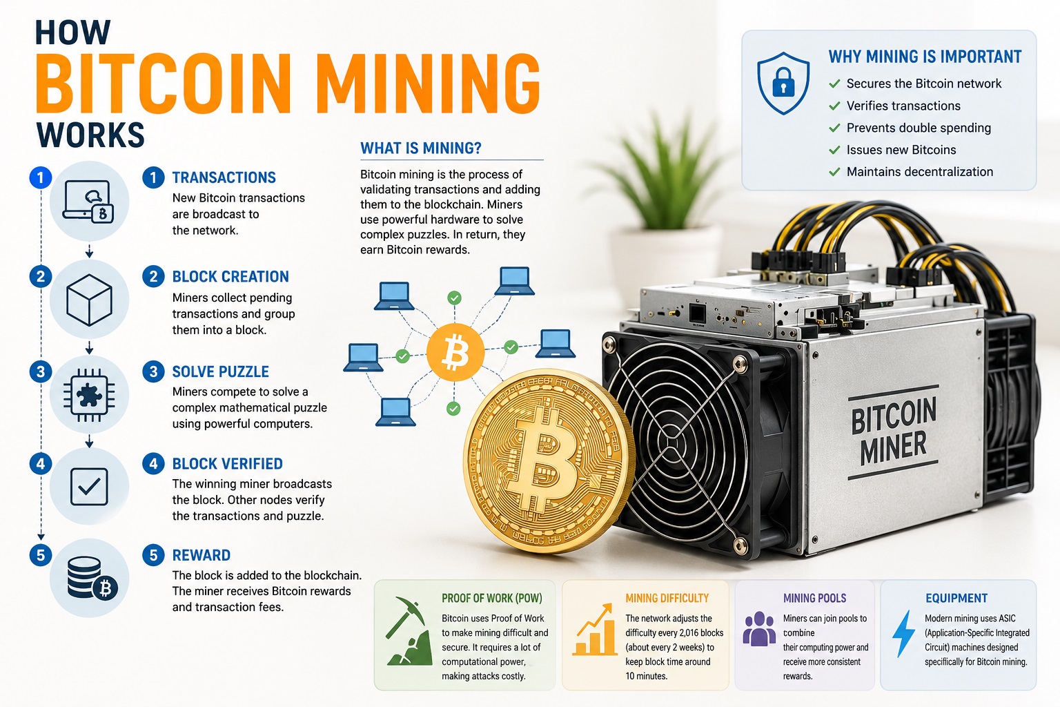 You are currently viewing A Complete Beginner’s Guide to Bitcoin Mining