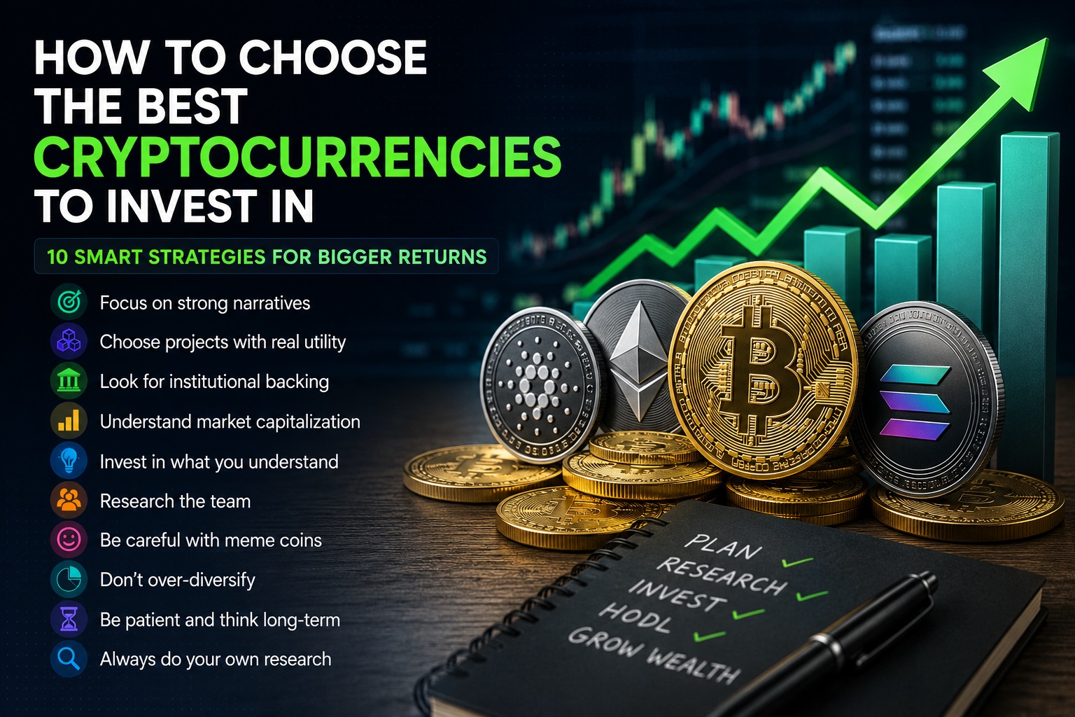 You are currently viewing How to Choose the Best Cryptocurrencies to Invest In
